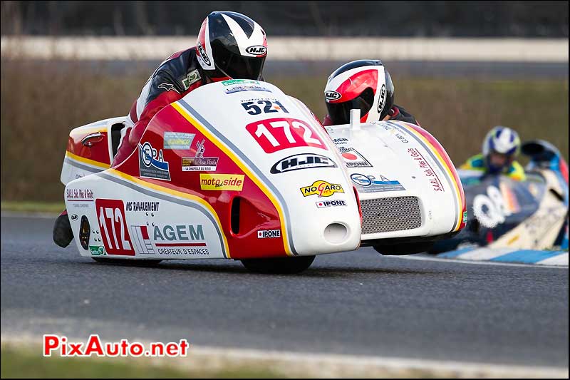 side-car n521, 16e trophee coluche circuit carole