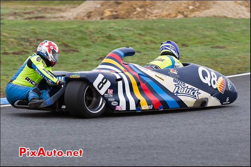 side-car n524, 16e trophee coluche circuit carole alfa