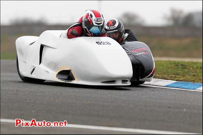 side-car n528, 16e trophee coluche circuit carole