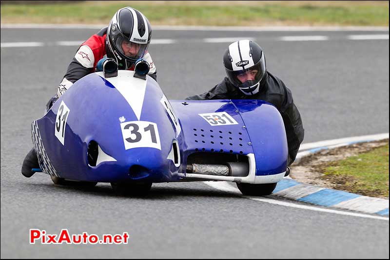 side-car n531, 16e trophee coluche circuit carole