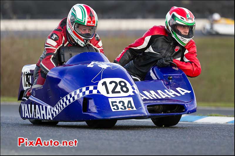 side-car n534, 16e trophee coluche circuit carole pif-paf