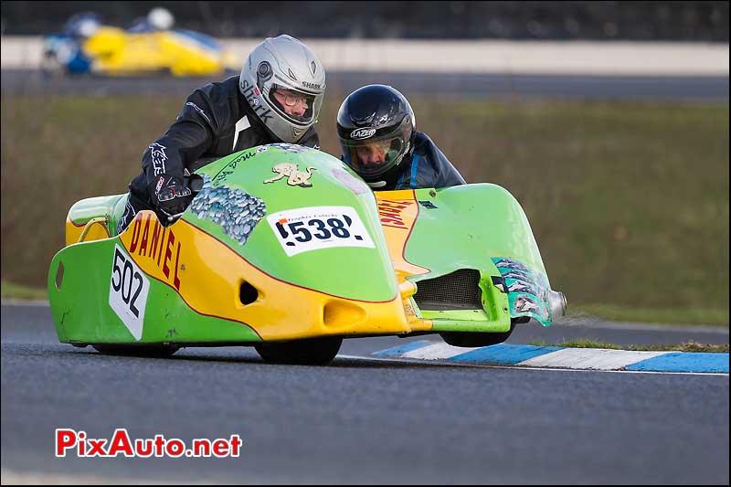 side-car n538, 16e trophee coluche circuit carole