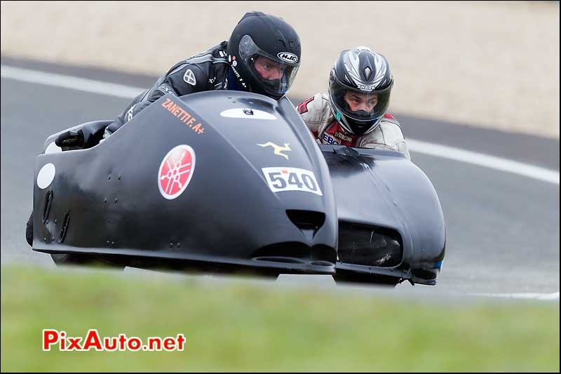 side-car n540, 16e trophee coluche circuit carole pif-paf