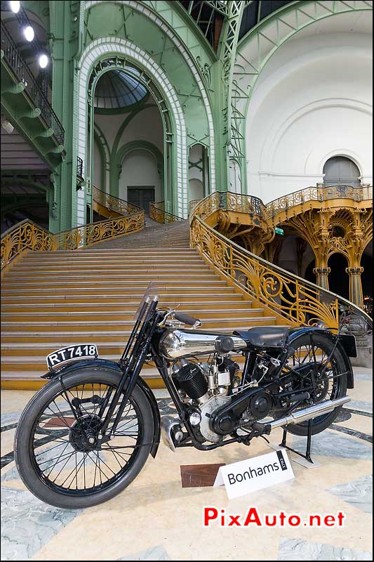 Brough-Superior SS80, presentation Bonhams grand palais