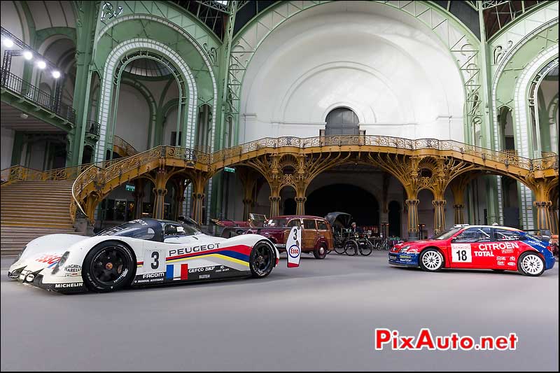 Peugeot 905 et citroen xsara wrc, presentation bonhams