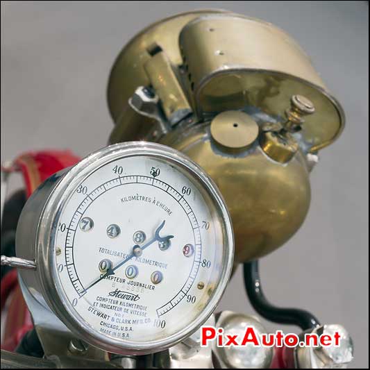 compteur indian 7HP Powerplus, presentation Bonhams paris