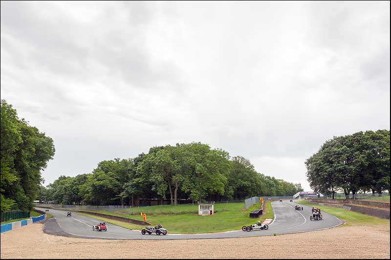 Plateau Tricyclecars virage du Faye, Autodrome Heritage Festival