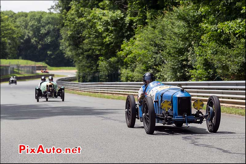 Tricyclecar Anzani Collet, 90 ans, Autodrome Heritage Festival