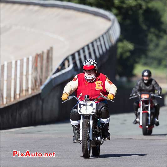 Triumph T750 Tiger, Anneau Montlhery, Cafe-Racer-Festival 2014