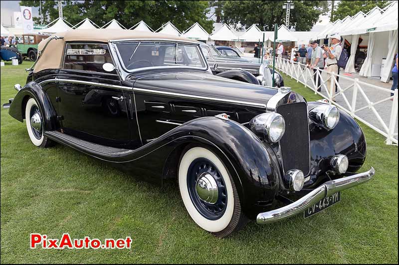 Delage D6-70 Cabriolet, hommage carrossier francais Mans Classic