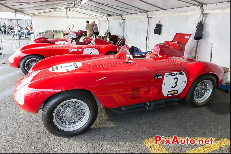 Maserati 300S au paddock, Le Mans Classic