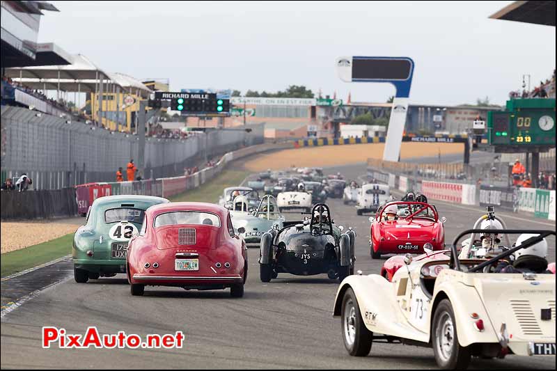 Depart Lance Plateau 2 Le Mans Classic 2014