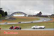 Lister Costin-Jaguar et Morgan, passerelle dunlop Mans Classic