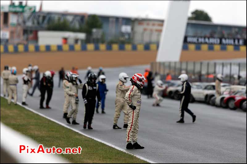 attente pilotes depart type le Mans, Le Mans Classic