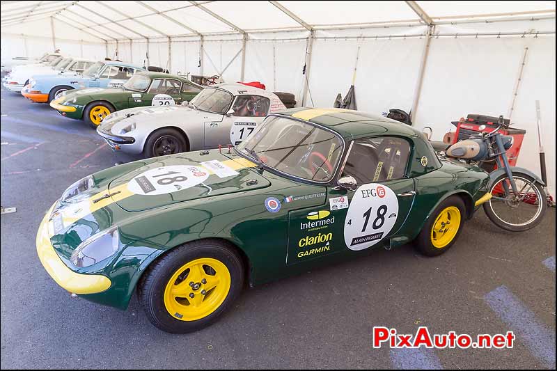 Lotus Elan au Paddock, Le Mans Classic