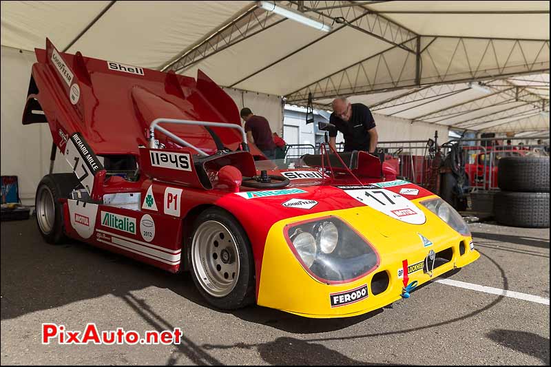 Alfa Romeo 33 TT-3, paddock Le Mans Classic 2014
