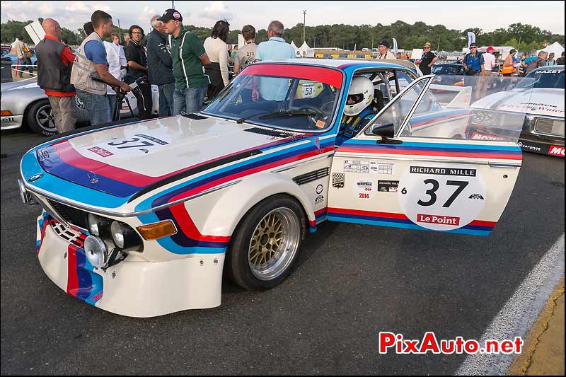 BMW 3.0 CSL, pre-grille Le Mans Classic