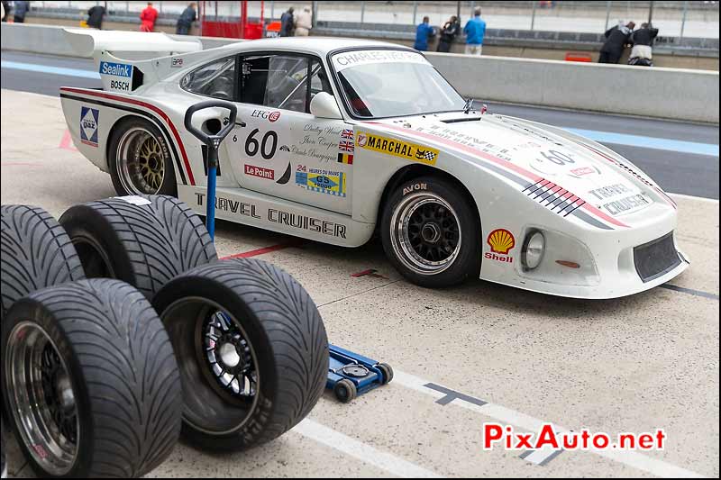 Porsche 935 K3, stands Le Mans Classic