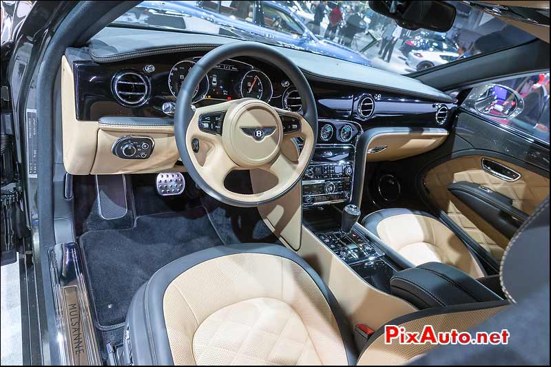 Mondial Automobile Paris, Bentley Mulsanne Speed Habitacle