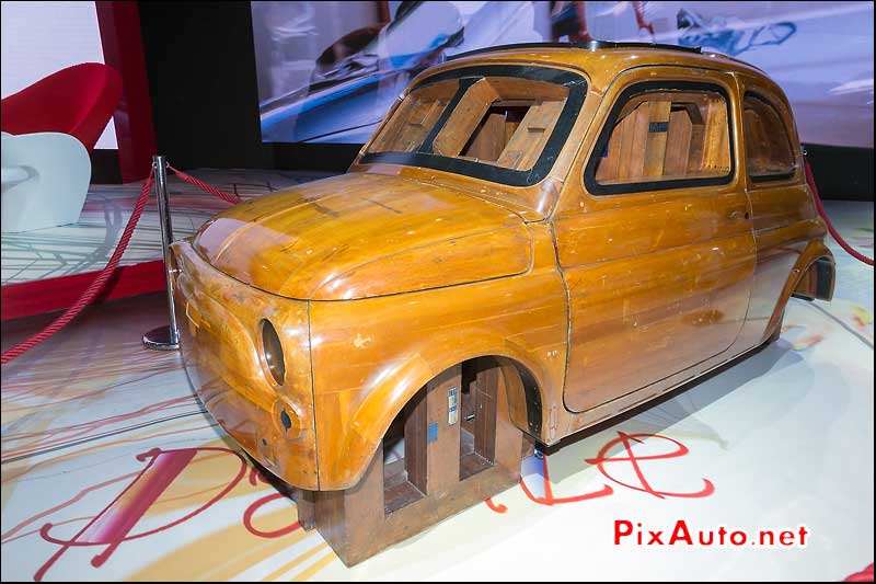 Fiat 500 Gabarit en bois, Mondial Automobile Paris 2014