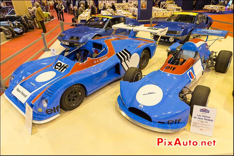 Alpine A441, Alpine A364, Alpine A310, salon retromobile