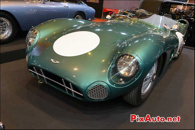 Aston Martin DBR1, stand Lukas Huni, Salon Retromobile