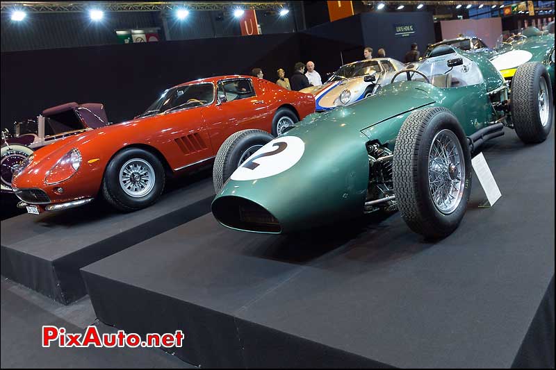 Aston Martin DBR4-GP, stand Lukas Huni, Salon Retromobile