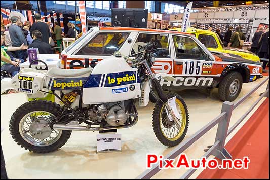 BMW R100GS, expo Youngtimers, Salon Retromobile 2014