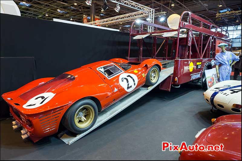 Ferrari 330P4 et Fiat Bartoletti, salon retromobile 2014