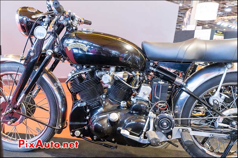 The Vincent Hrd, black shadow, Salon Retromobile 2014