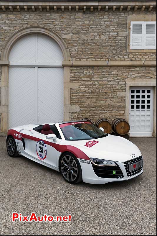 Audi R8 V10 Spyder #28, Chateau Meursault, 21e Rallye-de-Paris