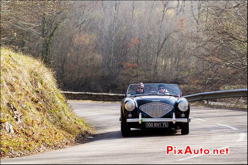 Austin Healey 100 #1, Prenois, Rallye-de-Paris 2014