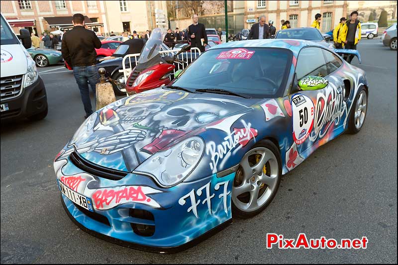 Porsche 996 GT2, Chateau de Fontainebleau, 21e Rallye-de-Paris