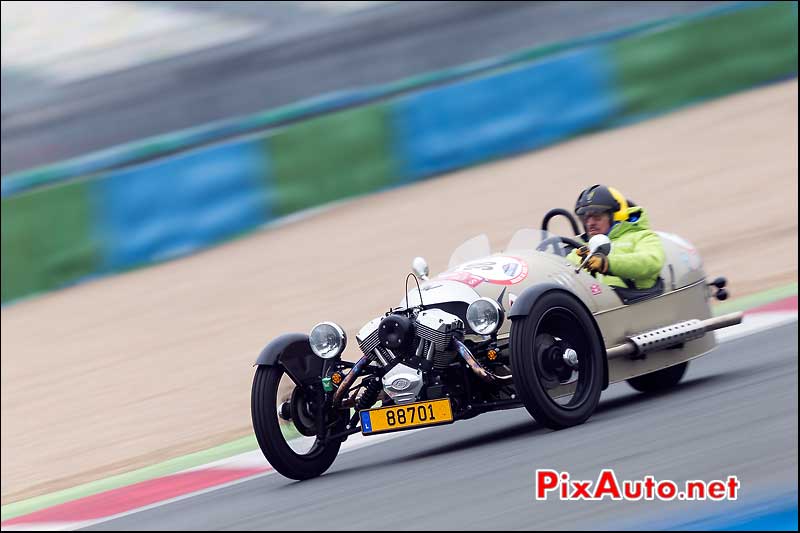 Tricyclecar Morgan Circuit Magny-Cours, Rallye-de-Paris 2014