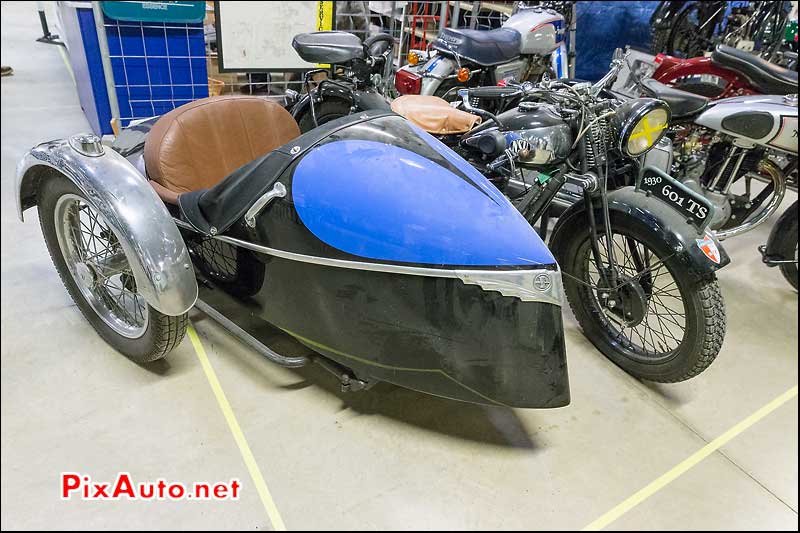 Salon Moto Legende, NSU 601TS et Sidecar Imperial