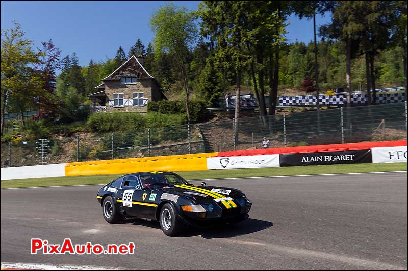 Ferrari Daytona Gr4,  CER1 SPA-Classic virage la Source