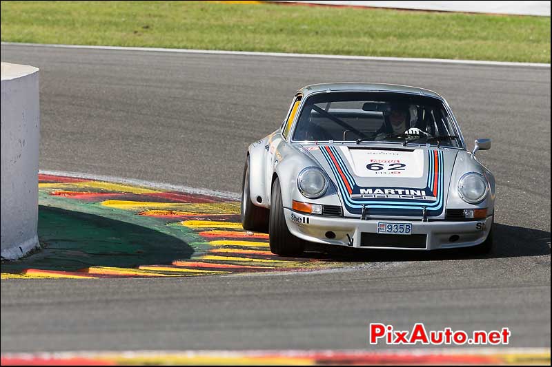 Porsche 911RSR Martini Racing, SPA-Classic virage la source