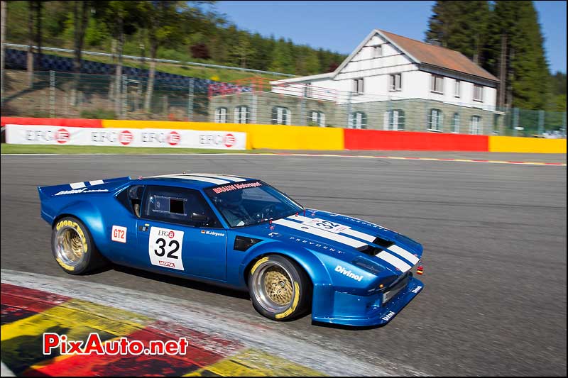 De Tomaso Pantera Gr4, virage la Source, SPA-Classic