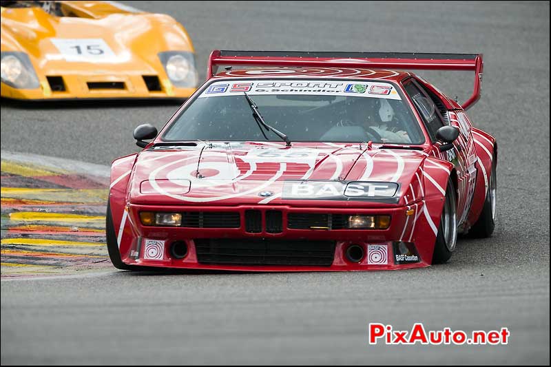 BMW M1 BASF, SPA-Classic, virage la source