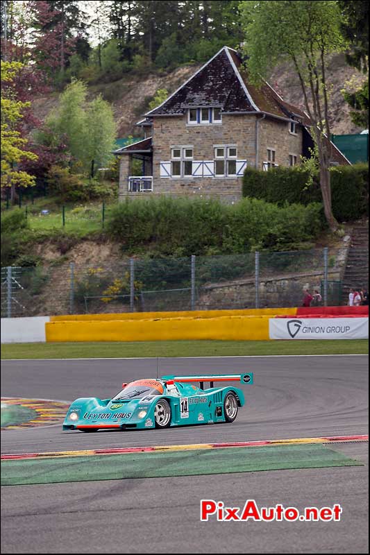 Porsche 962, virage la Source, Group C SPA-Classic