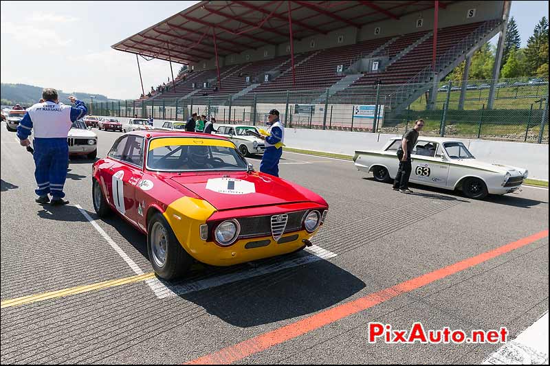 Alex Furiani sur la grille depart U2TC SPA-Classic