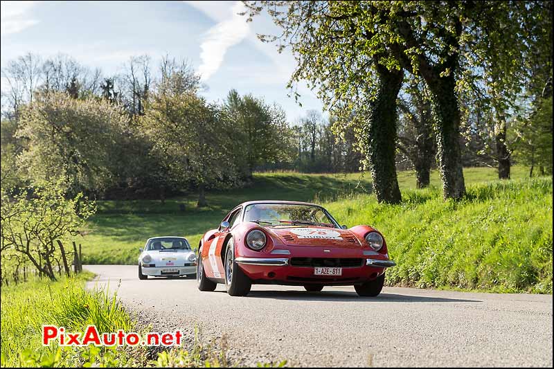 Dino 246 GT, route de Savoie, Tour-Auto-Optic-2000