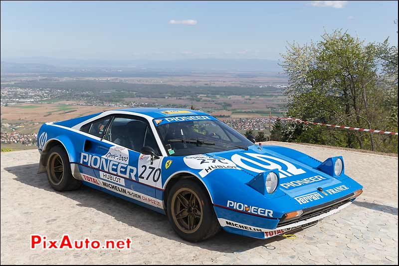 Ferrari 308 Gr4 Pioneer, Chateau de Hollandsbourg, Tour-Auto-Optic-2000 