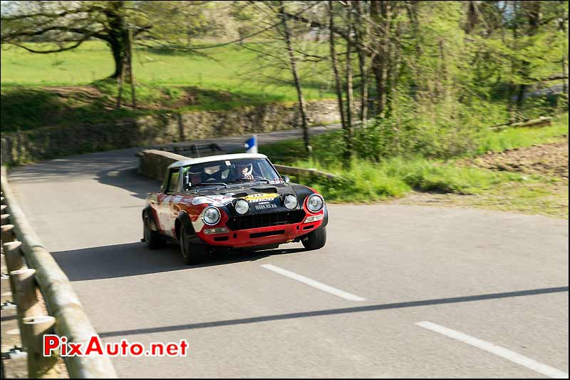 Fiat 124 Abarth, route Savoie, Tour-Auto-Optic-2000