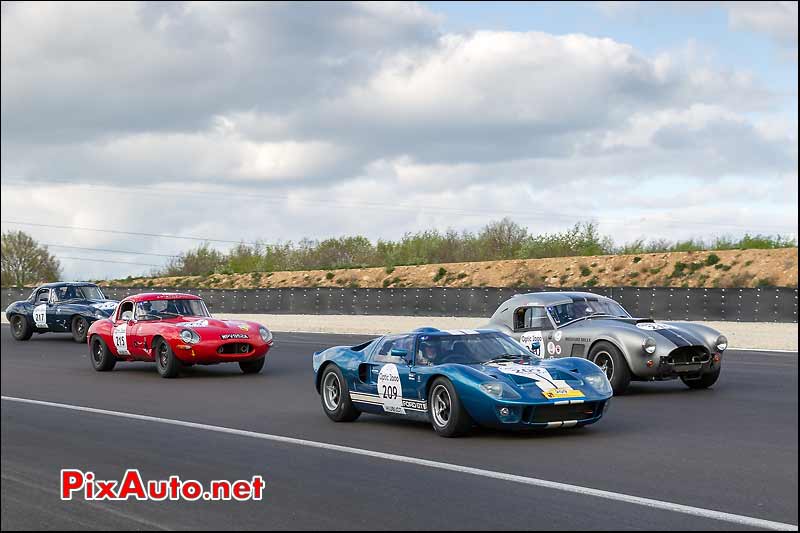 Ford GT40, AC-Cobra, Jaguar Type-E, Circuit Dijon-Prenois, Tour-Auto-Optic-2000