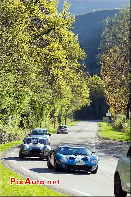 Ford GT40, AC-Cobra, Route Ain, Tour-Auto-Optic-2000 