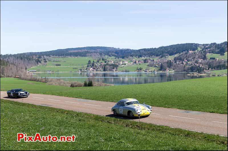Porsche 356C, Lac de Saint Point, Tour-Auto-Optic-2000 