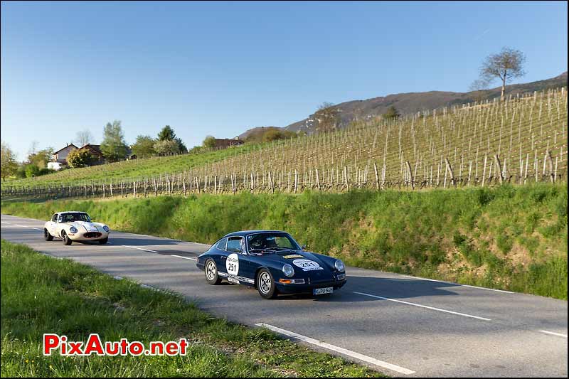 Porsche 911, Vignes Savoie, Tour-Auto-Optic-2000 