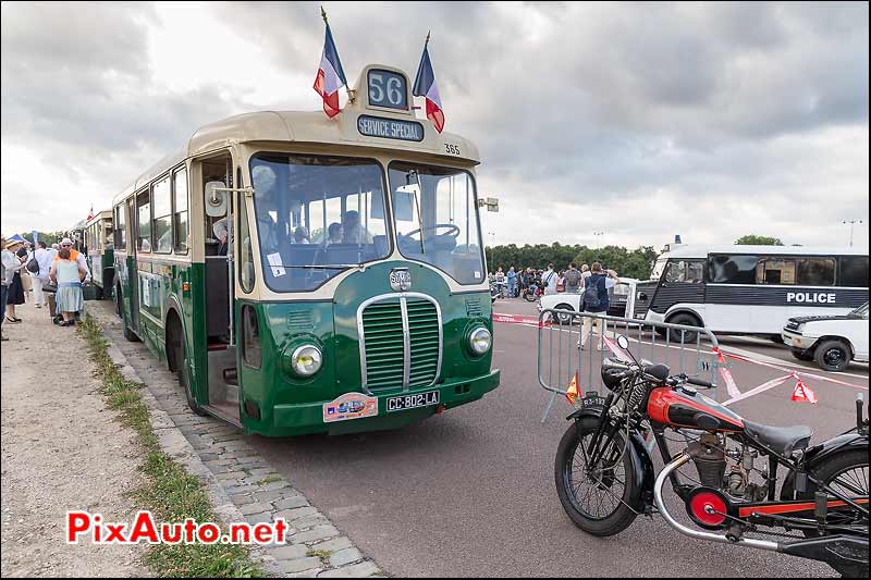 Bus RATP Somua OP5, Traversee de Paris estivale