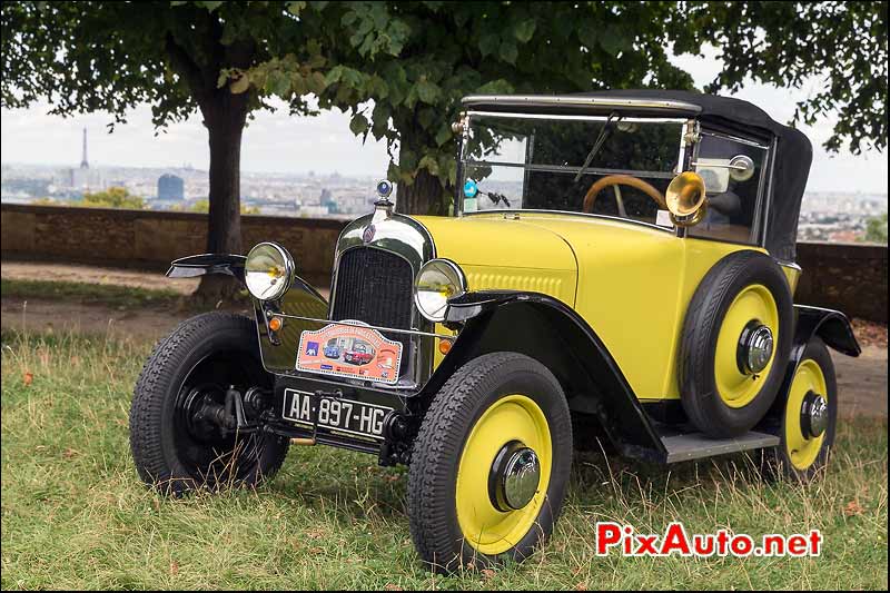 Citroen 5HP, terrasse de Meudon, Traversee de Paris estivale